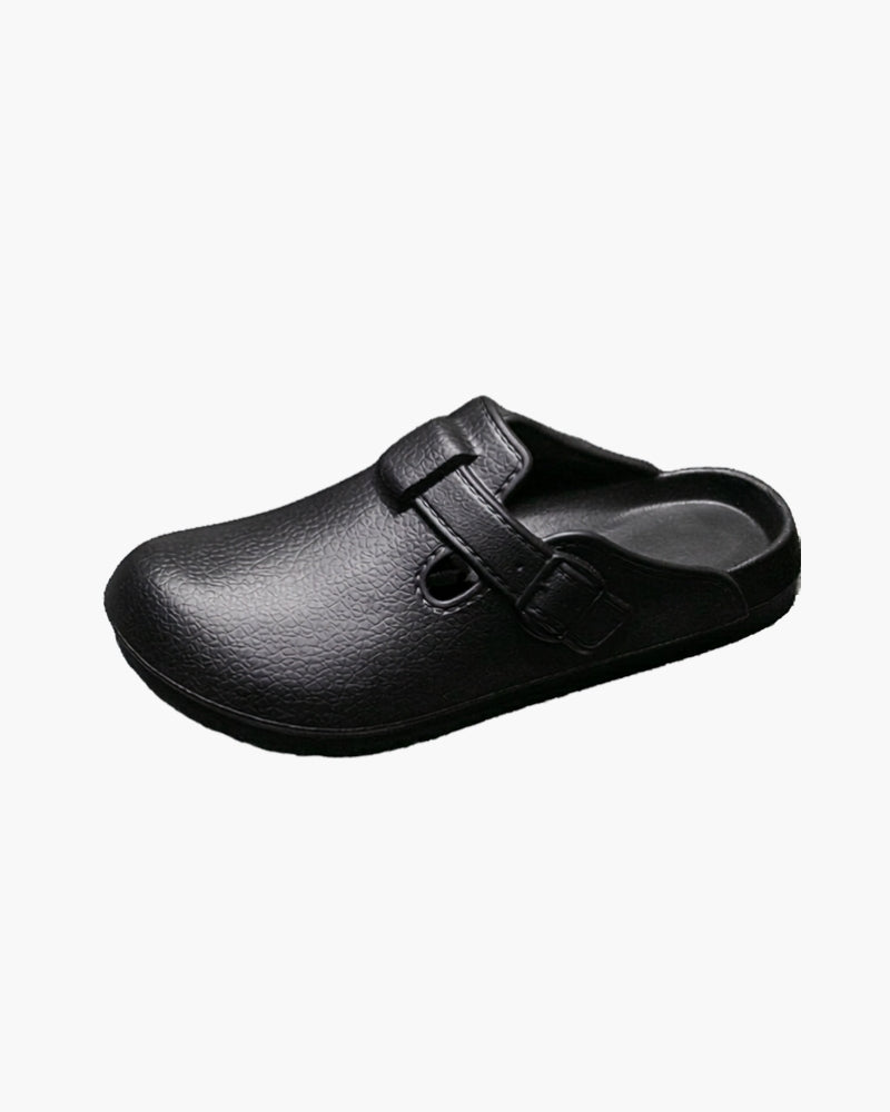 Old Money Clogs Clásicos Impermeables Con Hebilla Hombre