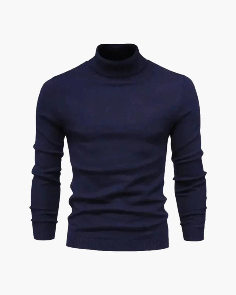 PARIJAN Suéter de Cuello Alto de Lana Merino