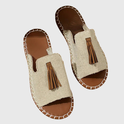 Delacroix Paris Sandalias Boho con Pompones Nathalie