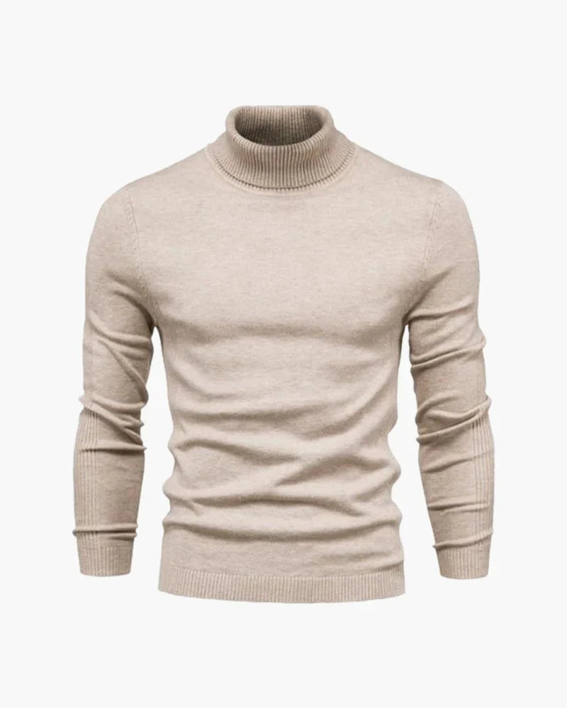 PARIJAN Suéter de Cuello Alto de Lana Merino