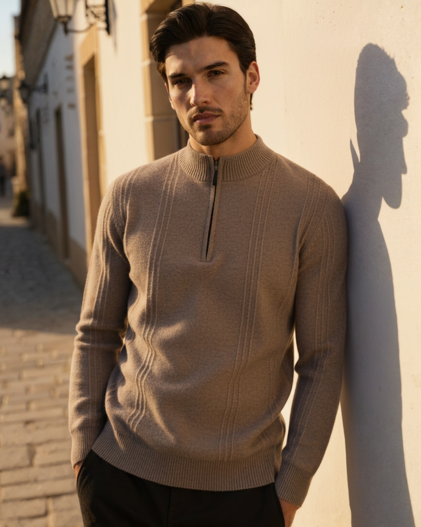 Old Money Cárdigan de Cashmere Cremallera