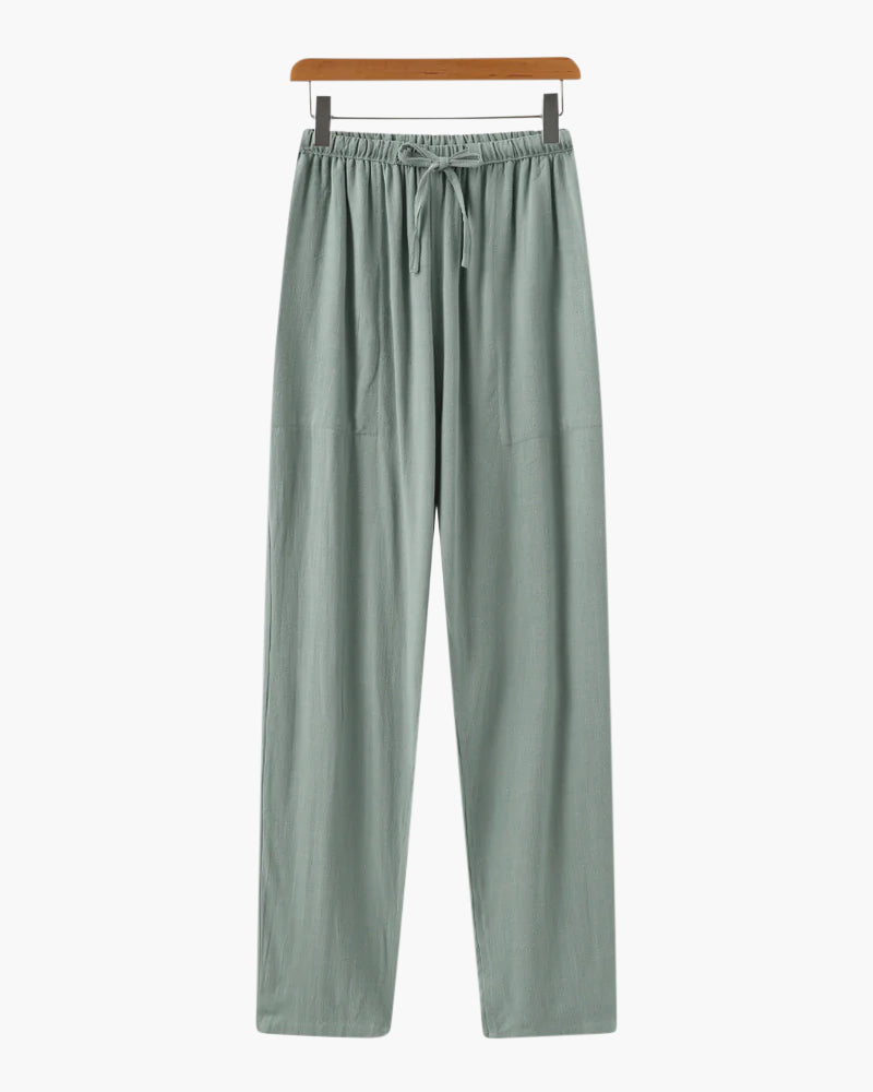 Old Money Pantalón De Lino Marrakech Slim Fit Hombre