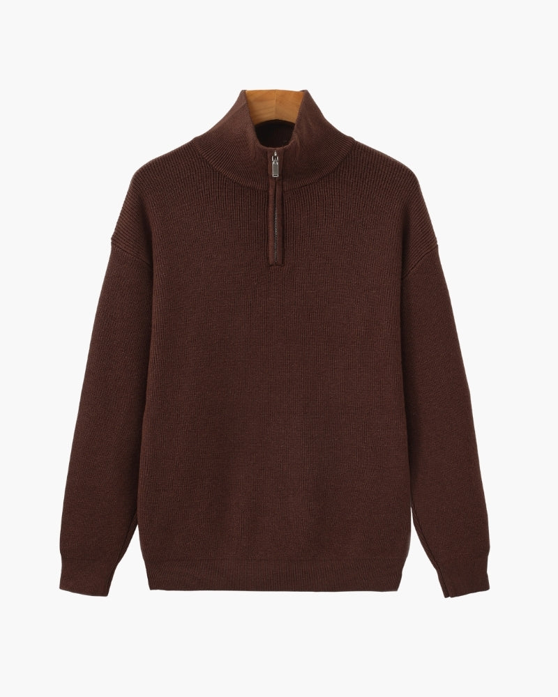 Old Money Jersey De Punto Con Cremallera Media Hombre