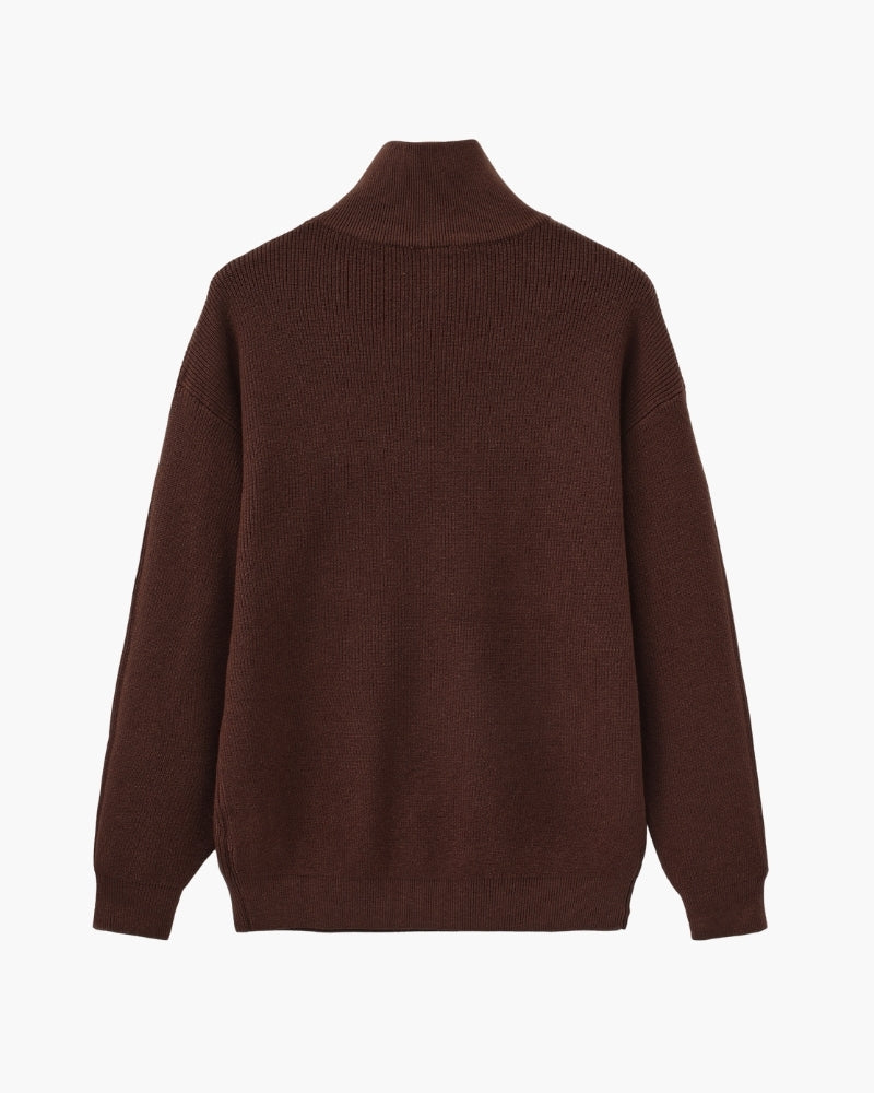 Old Money Jersey De Punto Con Cremallera Media Hombre