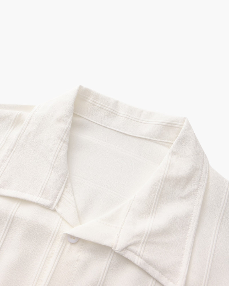 Old Money Camisa Acanalada ST Tropez Hombre