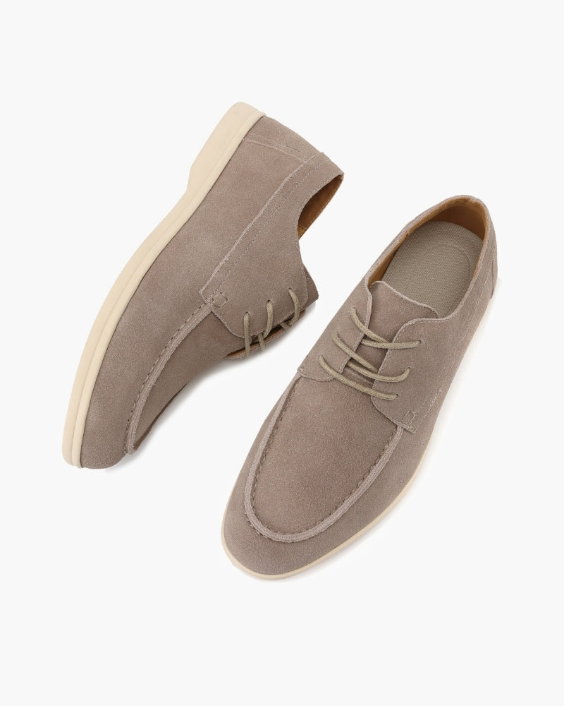 Old Money Zapatos De Ante Con Cordones Hombre