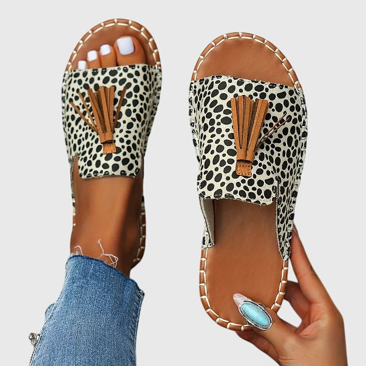 Delacroix Paris Sandalias Boho con Pompones Nathalie