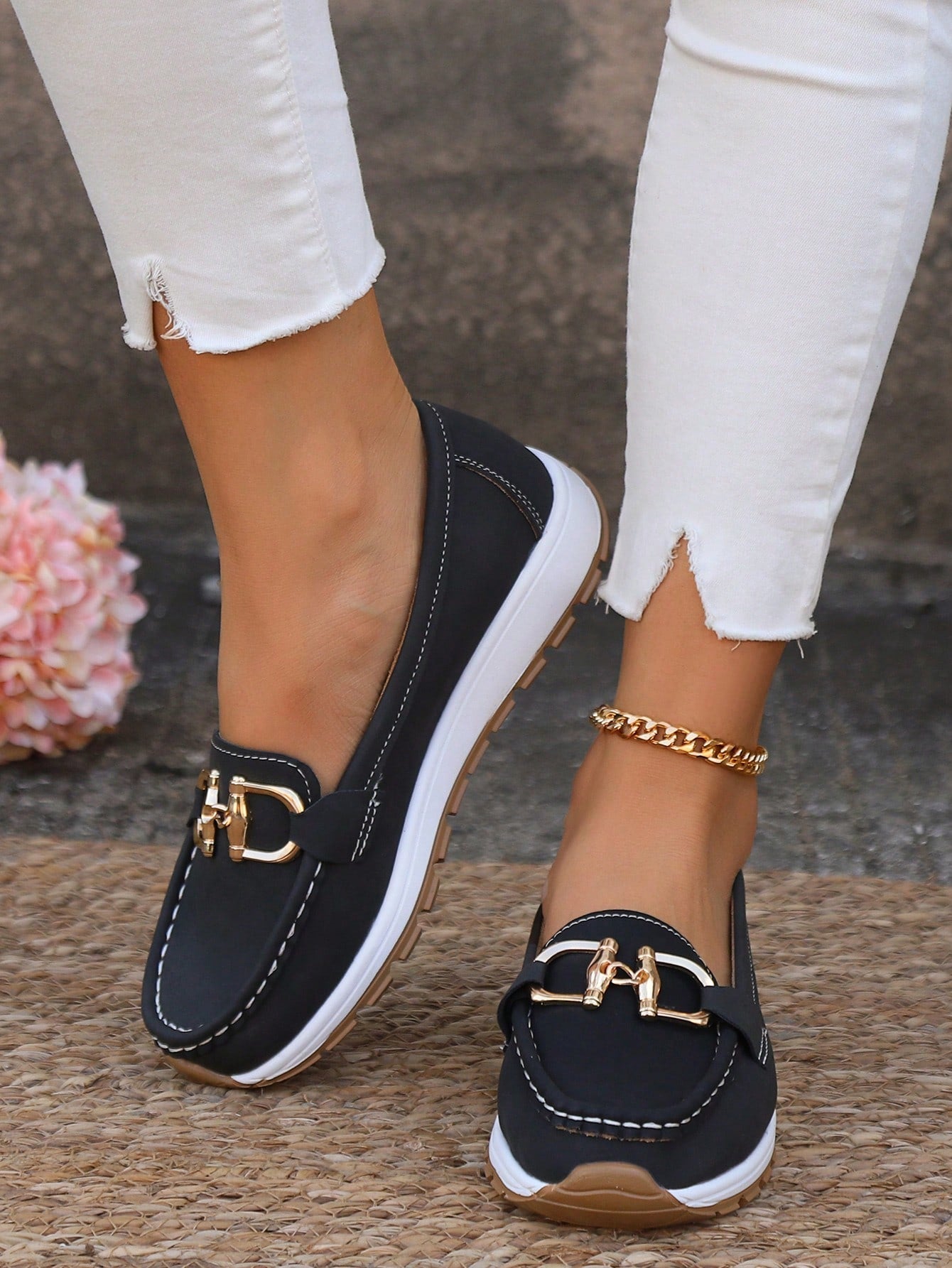 Renley New York Mocasines con Hebilla Scarlett