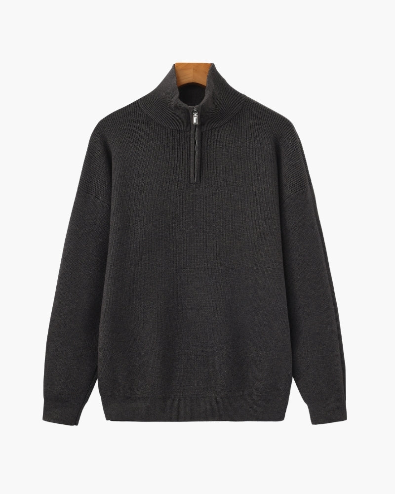 Old Money Jersey De Punto Con Cremallera Media Hombre