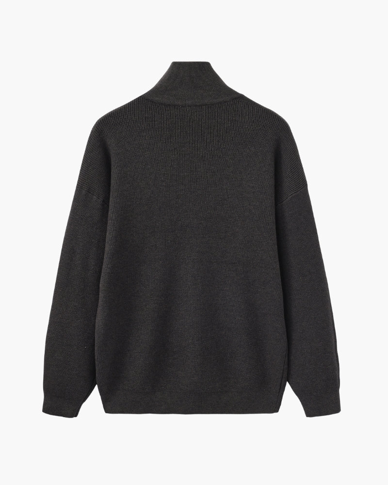 Old Money Jersey De Punto Con Cremallera Media Hombre