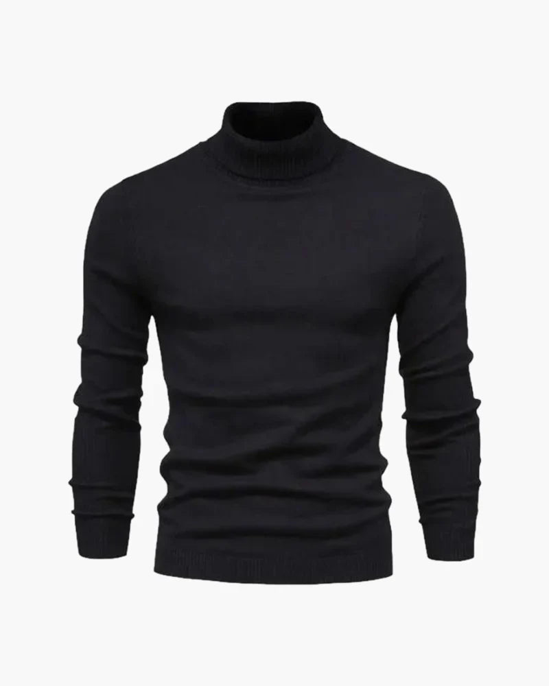 PARIJAN Suéter de Cuello Alto de Lana Merino