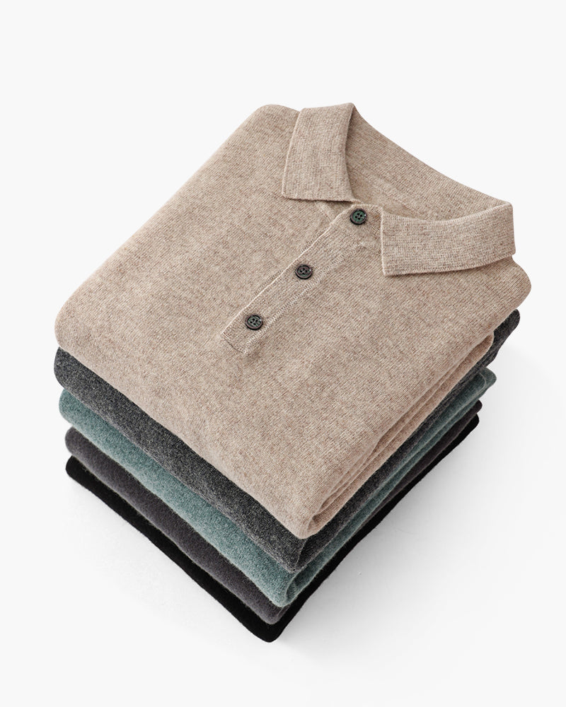 Old Money Polo De Pura Cashmere Hombre