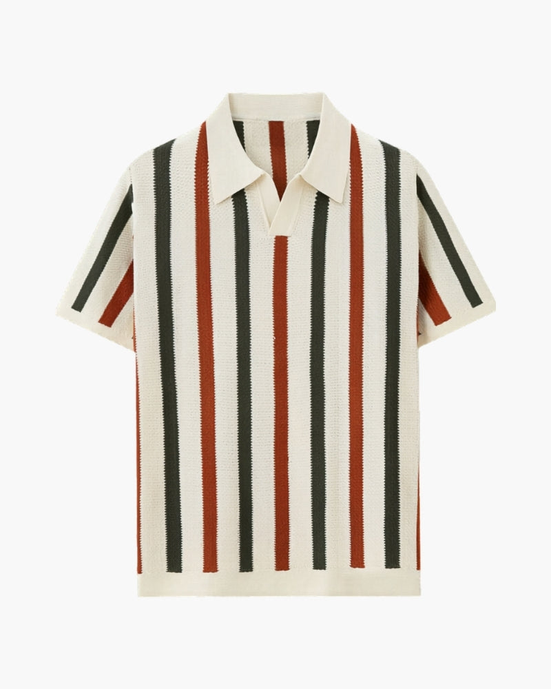 Old Money Resort Knit Stripe Polo