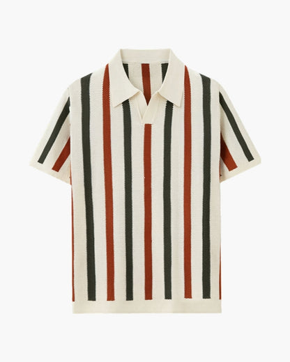 Old Money Resort Knit Stripe Polo