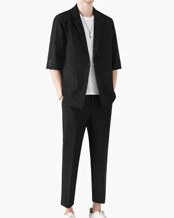 Old Money Conjunto Smart Casual Algodón Poliéster