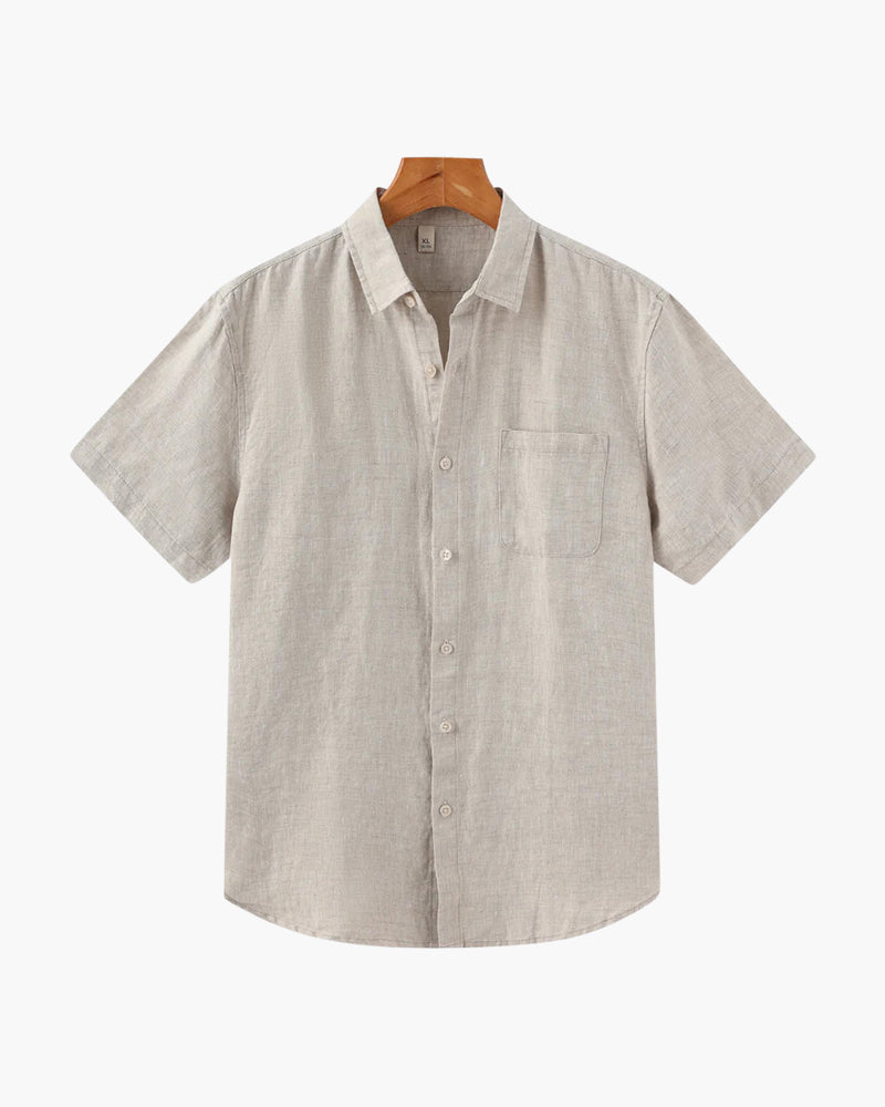 Old Money Cape Town Camisa de Lino Manga Corta Hombre
