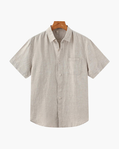Old Money Cape Town Camisa de Lino Manga Corta Hombre