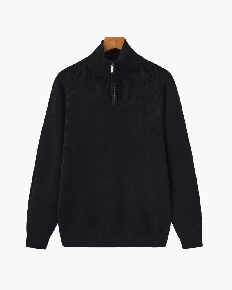 Old Money Jersey De Punto Con Cremallera Media Hombre