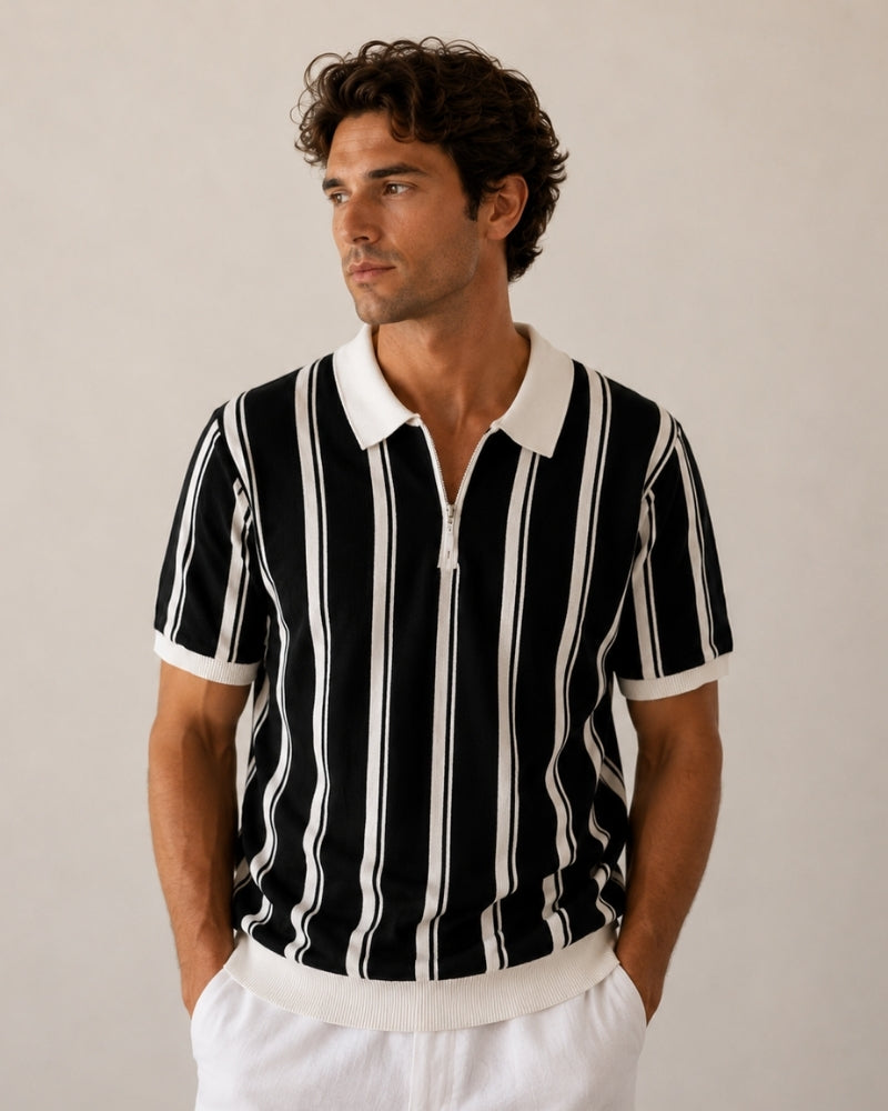 Old Money Modena Jersey De Punto Cremallera Media Hombre