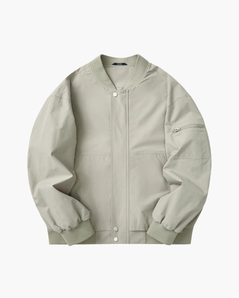 Old Money Chaqueta Bomber Minimalista Hombre