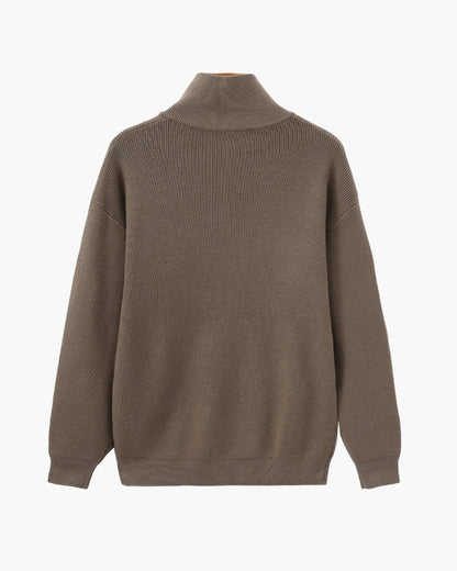 Old Money Jersey De Punto Con Cremallera Media Hombre