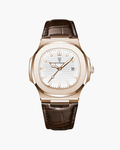 Old Money Reloj Lisboa Cuero Plateado
