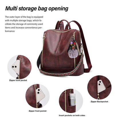 Hypersku Mochila Convertible 2 en 1 Cuero Lujo