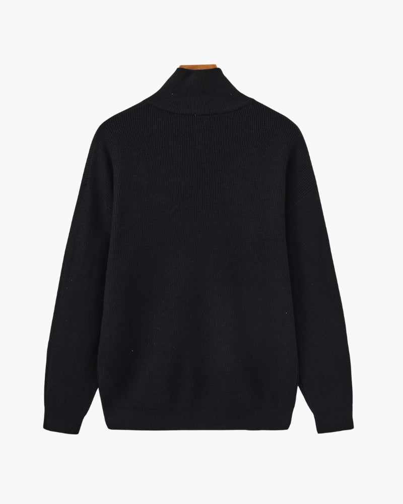 Old Money Jersey De Punto Con Cremallera Media Hombre