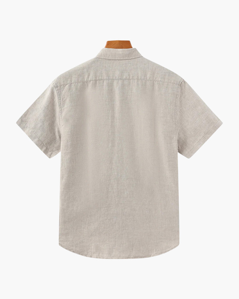 Old Money Cape Town Camisa de Lino Manga Corta Hombre
