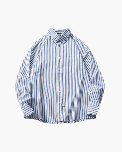 Old Money Camisa Oversized Rayas Algodón