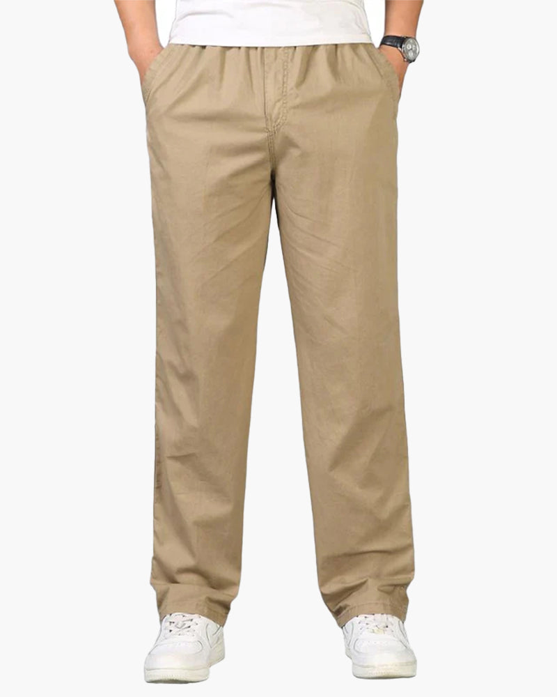 Old Money Capri Pantalón De Algodón Beige
