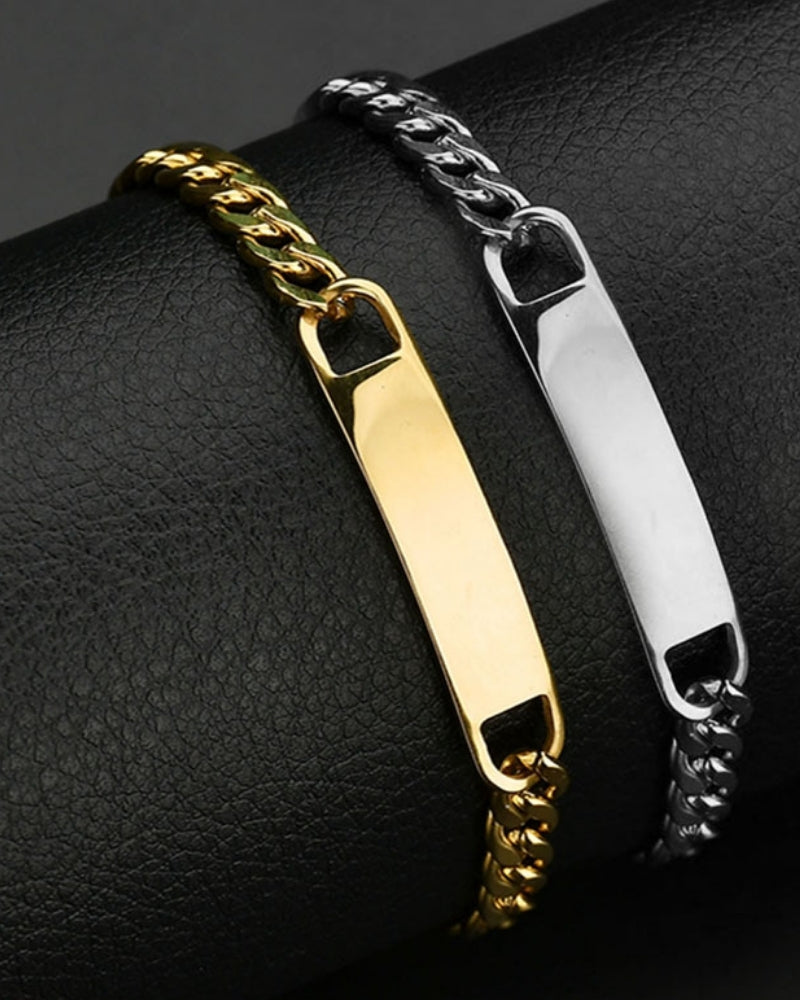 Old Money Signature Chain Bracelet Acero Inoxidable