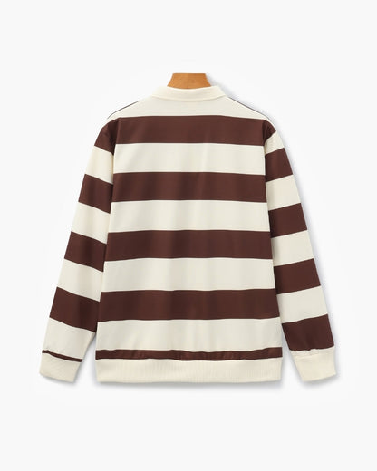 Old Money Polo Rugby Rayas Vintage Hombre