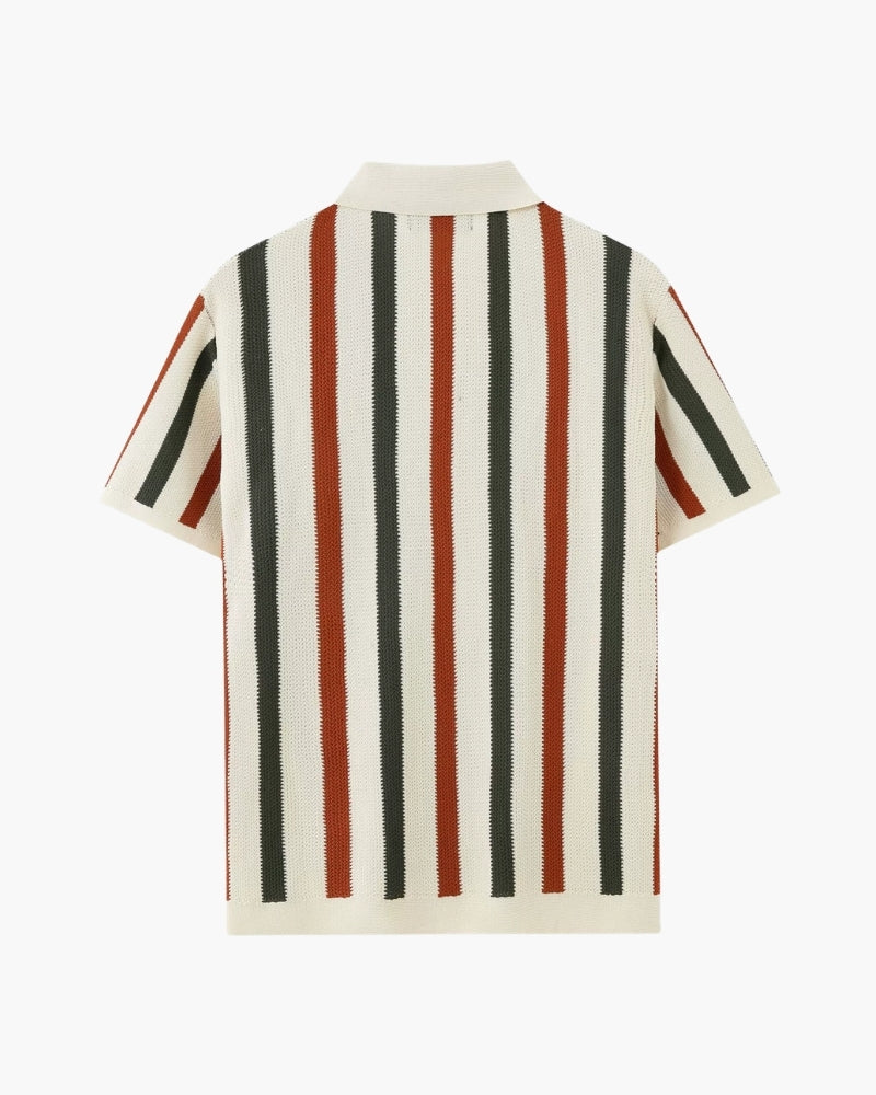 Old Money Resort Knit Stripe Polo