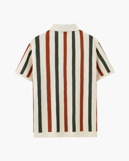 Old Money Resort Knit Stripe Polo