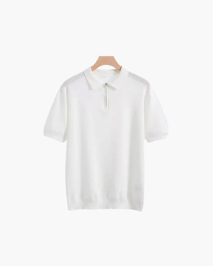 Old Money Marbella Polo Cremallera Malla Premium