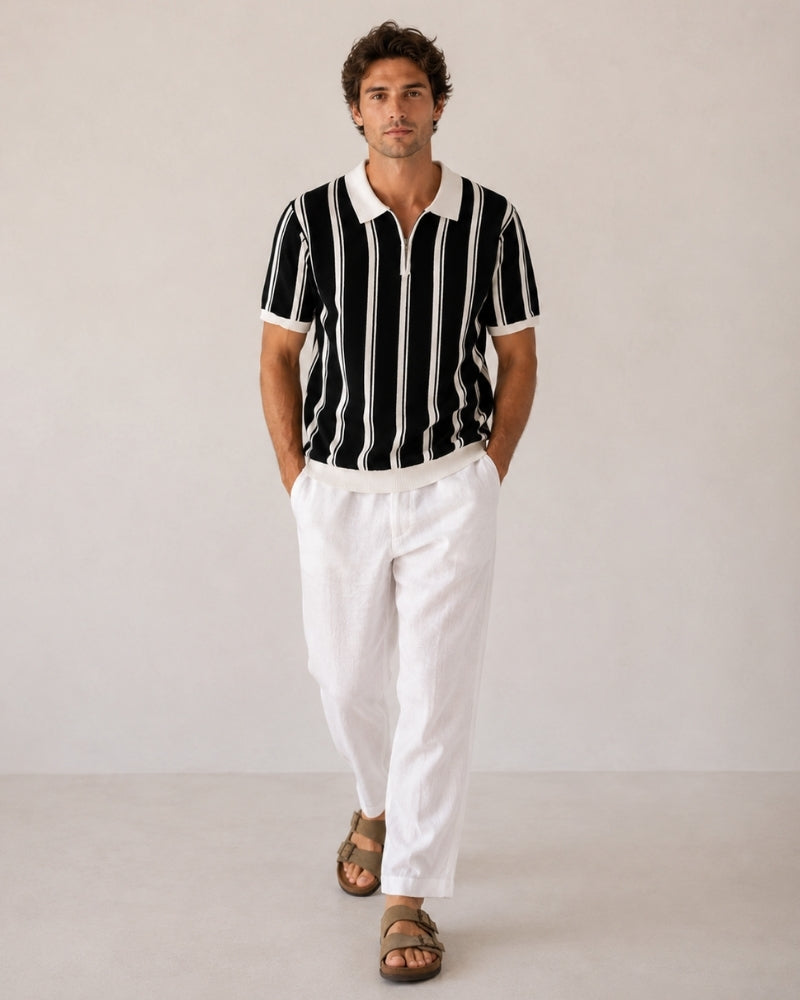 Old Money Modena Jersey De Punto Cremallera Media Hombre