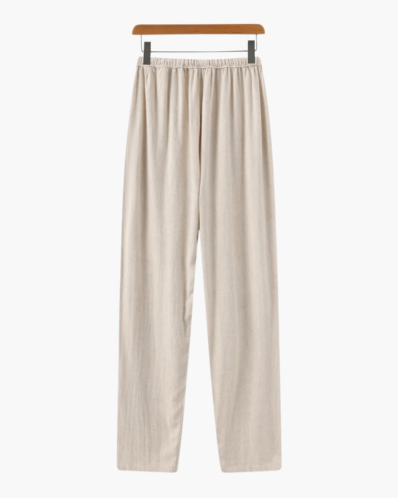 Old Money Pantalón De Lino Marrakech Slim Fit Hombre