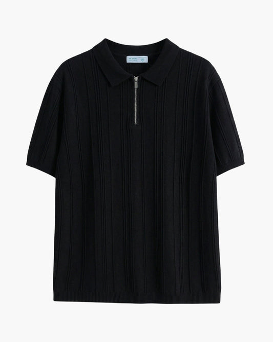 Old Money Polo Cremallera Tejido Premium Hombre