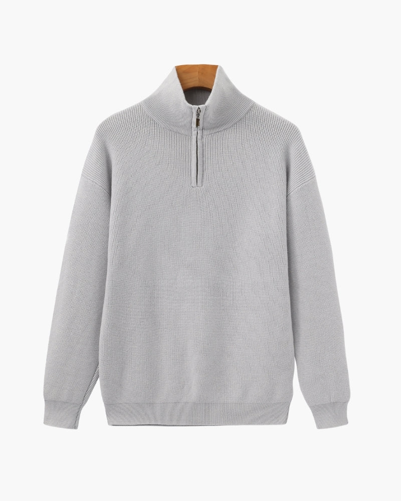Old Money Jersey De Punto Con Cremallera Media Hombre