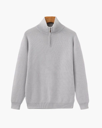 Old Money Jersey De Punto Con Cremallera Media Hombre