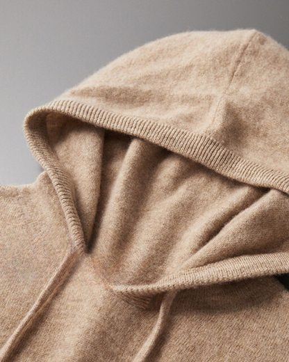 Old Money Sudadera Con Capucha 100% Cashmere Hombre