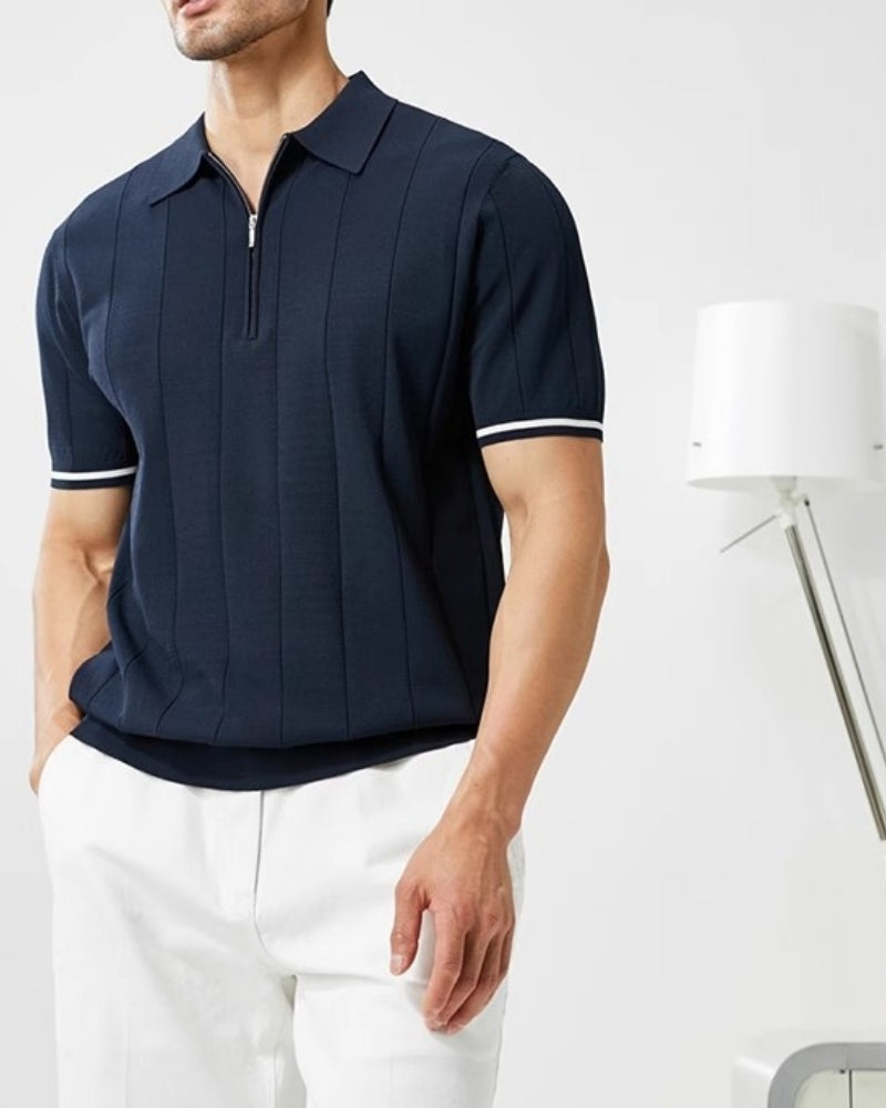 Old Money Polo de Contraste Premium