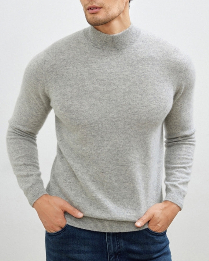 Old Money Suéter De Cuello Alto De Cashmere Y Lana Hombre