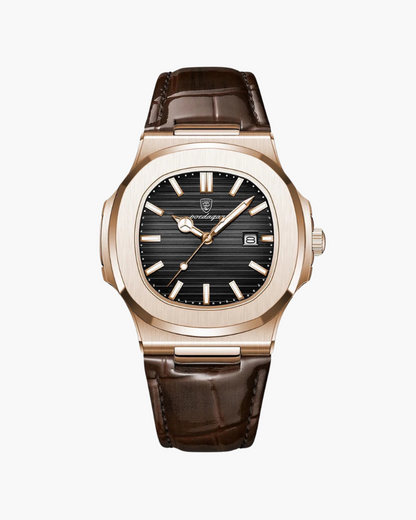 Old Money Reloj Lisboa Cuero Plateado