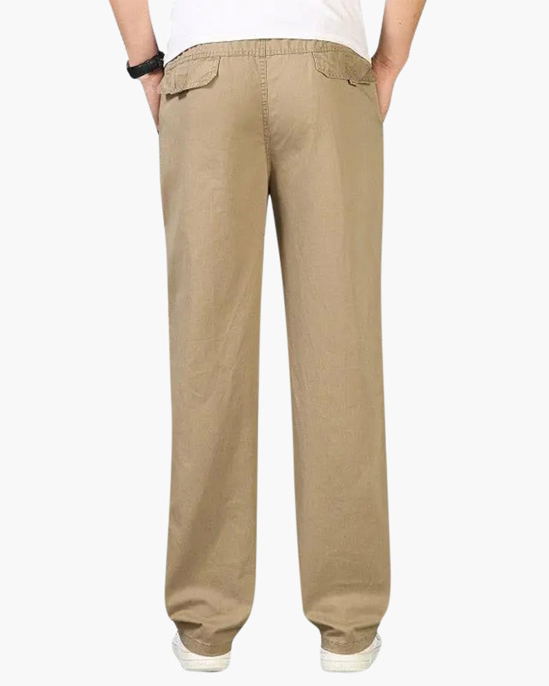 Old Money Capri Pantalón De Algodón Beige