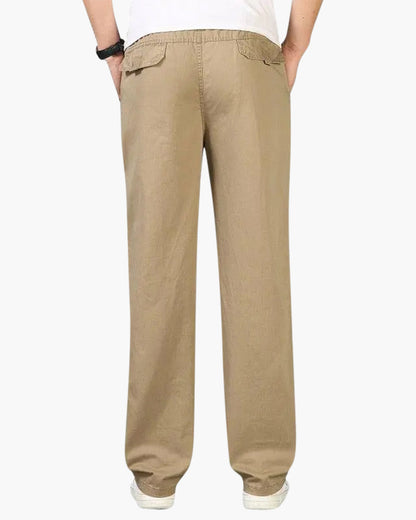 Old Money Capri Pantalón De Algodón Beige