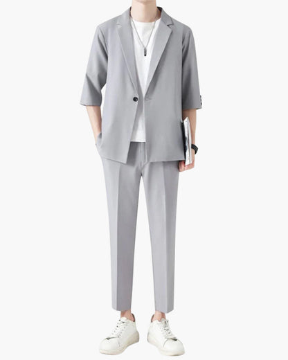 Old Money Conjunto Smart Casual Algodón Poliéster