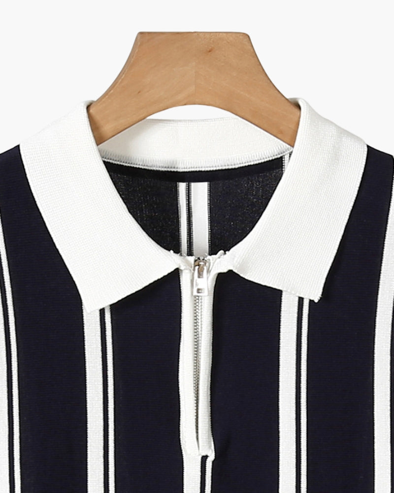 Old Money Modena Jersey De Punto Cremallera Media Hombre