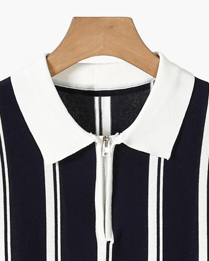 Old Money Modena Jersey De Punto Cremallera Media Hombre